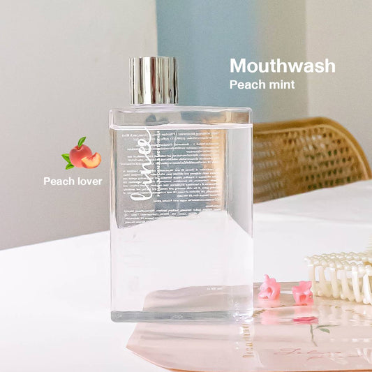 Linee sensitive Mouthwash น้ำยาบ้วนปากพรีเมี่ยม สูตรลดอาการเสียวฟัน และหินปูน (กลิ่นพีช มิ้นต์)