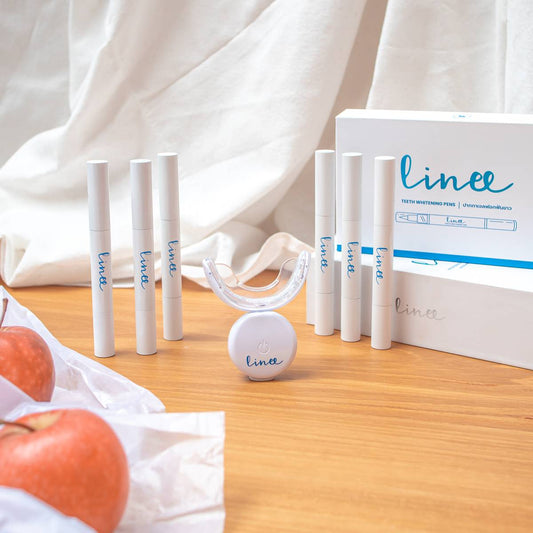 Linee Teeth Whitening kit Premium มาพร้อม เจลรีฟิล 1 กล่อง (มี 3 หลอด)
