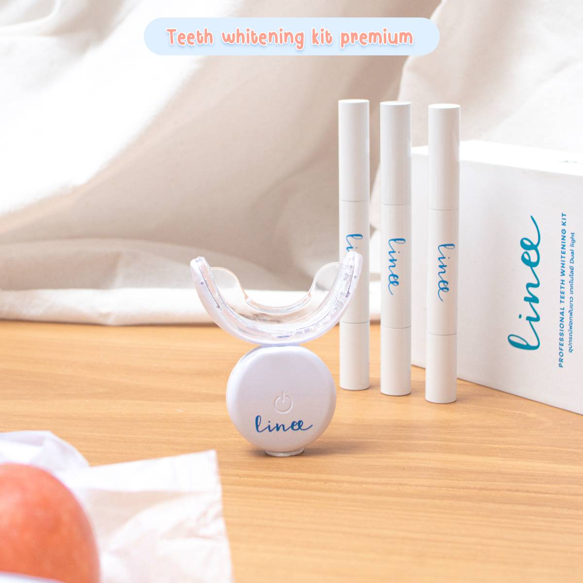 Linee Teeth Whitening kit Premium (original) อุปกรณ์ฟอกฟัน นวัตกรรมใหม่